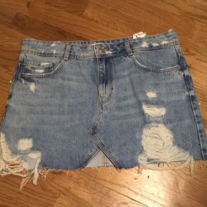 Zara mini jean skirt